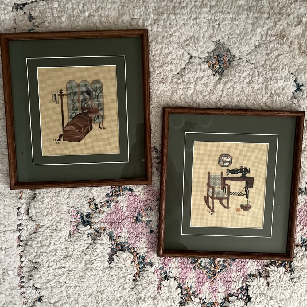 Sewing room cross stitch